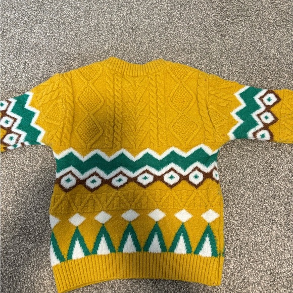 City Knit Vintage Toddler Baby Knit Yellow Sweater 18m - Picture 12 of 14